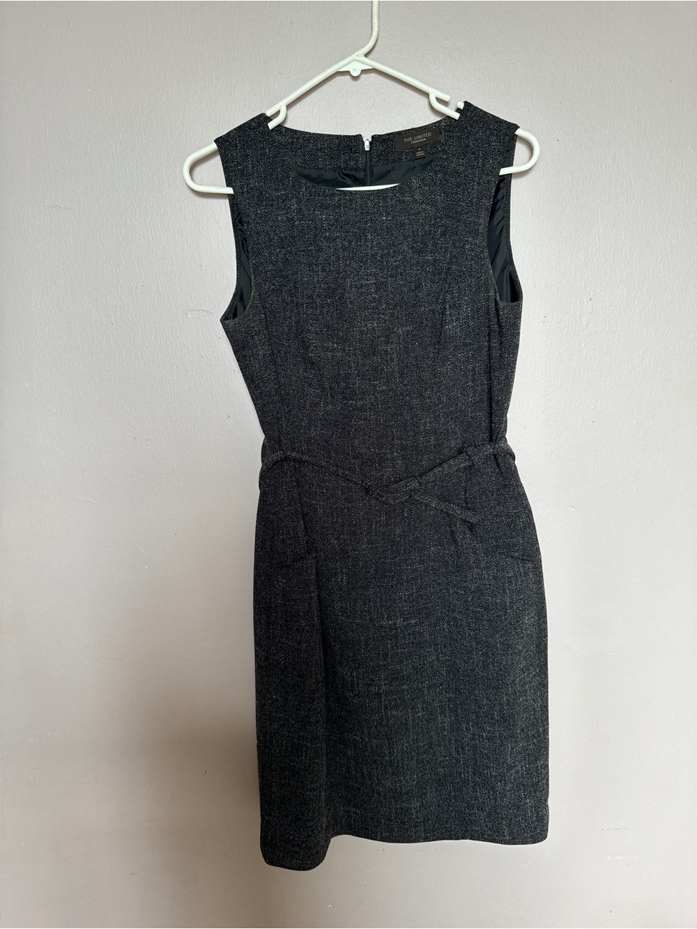The Limited Dark Gray Tweed Sheath Dress